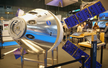 Space tech expo exhibitor stand