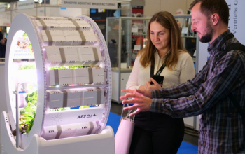 Space tech expo exhibitor stand